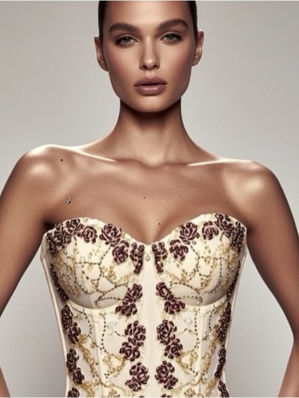 Marciano by Guess Strapless Embellished Corset Small 32B $298